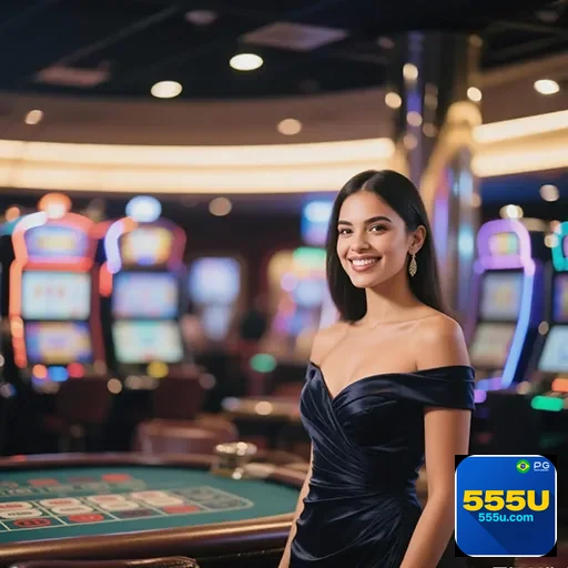 Imagem relacionada ao casino no site 555u, destacando jogos de azar e entretenimento.